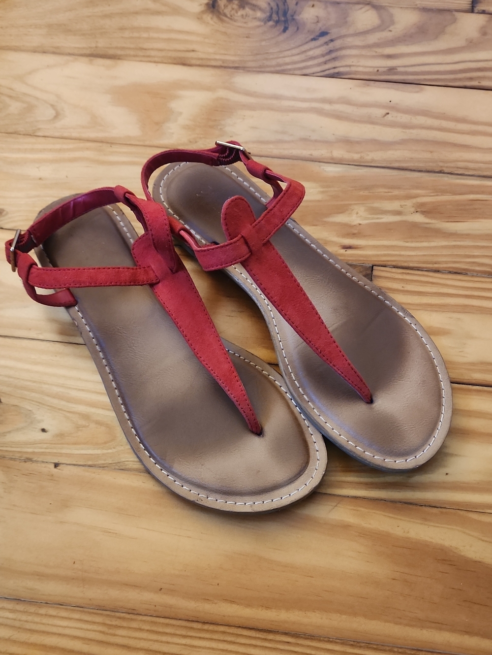 Xappeal Red Thong Sandal